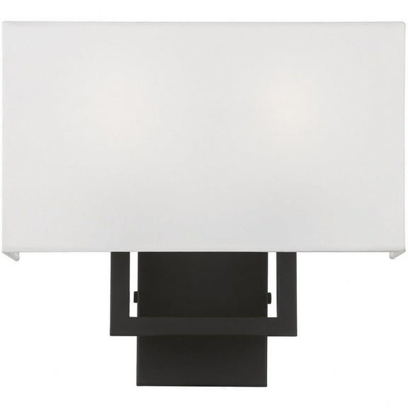 2 Light Ada Wall Sconce in Timeless Style-11.75 inches Tall and 13 inches Wide-Black Finish Bailey Street Home 218-Bel-4829461