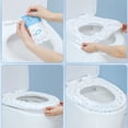 thumbnail image 4 of Tdxkok Disposable Toilet Seat Covers 10-Pack – No-Wash Hygienic Barrier Waterproof & Leak-Proof Portable for Travel & Public Restrooms Fresh Printed Design, 4 of 11