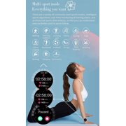 Smart Watch for Women 1.01 Inch Touch Screen Fitness Tracker Watch IP67 Waterproof Smartwatch with Incoming Call and Stopwatch, Step Counter Sport Running Watch for Android and iOS,Gold