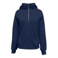 thumbnail image 5 of GigrtiJin Women's Half Zipper Hooded Sweatshirt Long Sleeve Loose Casual Fashion Solid Color Pullover Sweatshirts, 5 of 7