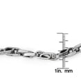 thumbnail image 4 of Leslie 14k White Gold Polish Fancy Link Bracelet, 4 of 5
