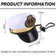 thumbnail image 2 of Sombrero de capitán para mascotas, sombrero de capitán de mar para marineros, sombrero de capitán blanco para perro, gato, cachorro, sombrero de disfraz de marinero para Halloween, 2 of 5