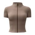 thumbnail image 4 of Vividxx Women's Seamless Yoga T Shirt High Stretch Workout Top Breathable Athletic Tee For Fitness Running Gym Sports Comfortable, 4 of 4