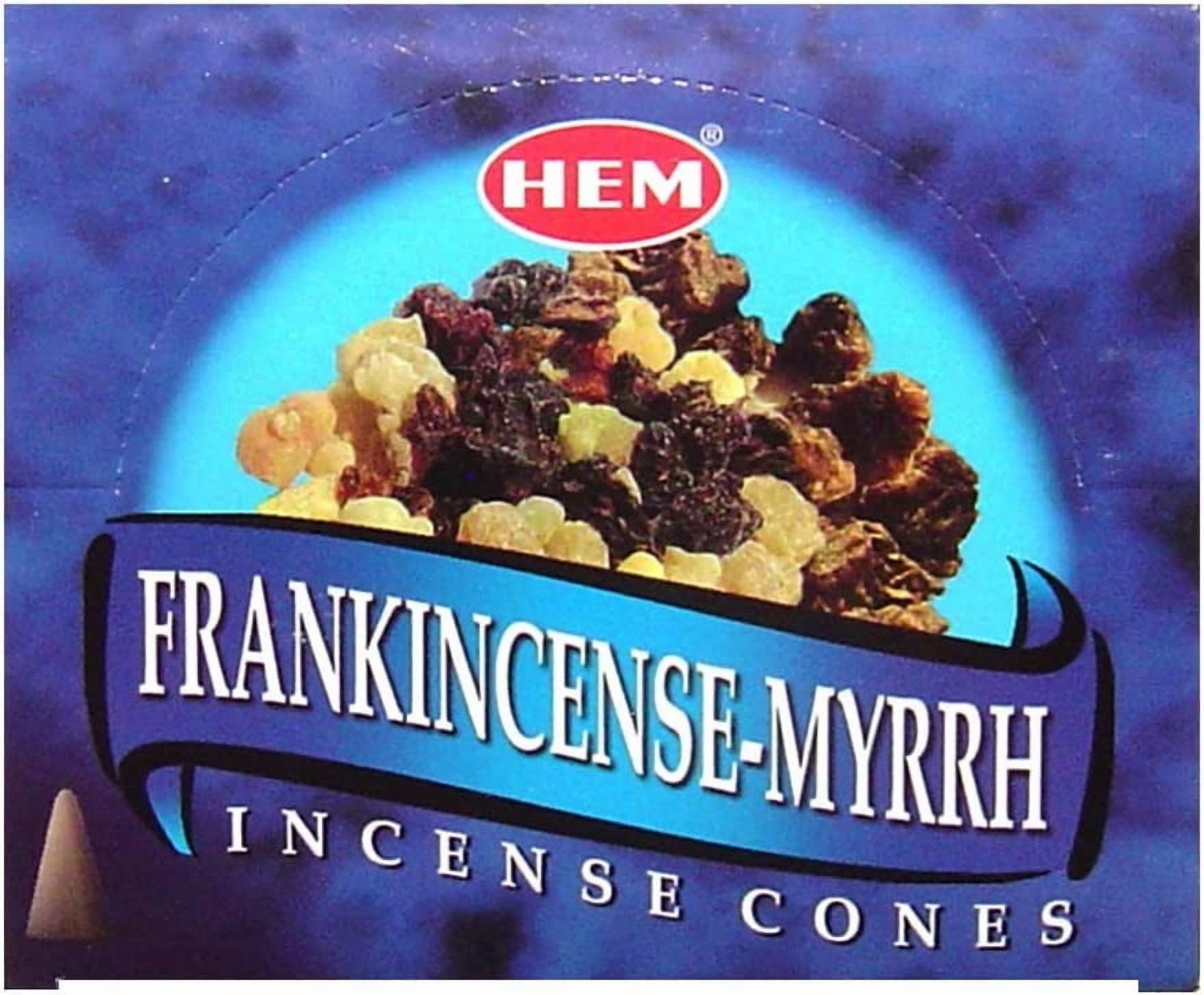Frankincense and Myrrh Incense Cones and Cone Incense Burner Bundle Insence Insense Incense