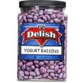thumbnail image 6 of Purple Yogurt Covered Raisins by It's Delish, 3 LBS Jumbo Container  Kosher Dairy-Free Jumbo Yogurt Covered Fruit for Vegan Snacking  Dried Raisins Coated in Yogurt-Flavored Shell Snack Treats, 6 of 7
