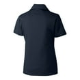 thumbnail image 3 of Women's Cutter & Buck Navy Utah State Aggies CB DryTec Genre Textured Solid Polo, 3 of 3
