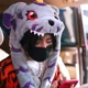 thumbnail image 2 of Digimon Adventure Gabumon - Conjunto de tres piezas de gorro, bufanda y guantes de felpa con orejas de dibujos animados, personalidad creativa de invierno para hombre y mujer, 2 of 6