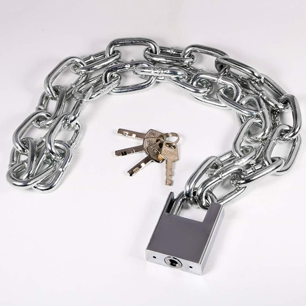 Heavy Duty Long Lock Chain,Premium Case-Hardened Safety Chain,Waterproof & Rust-proof Lock Bike Chain Lock,Security Chain Lock,Cannot Be Cut with Bolt Cutters Or Hand Tools