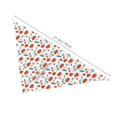 thumbnail image 3 of Naloa Strawberries Dog Bandanas 1PC Washable Triangle Dog Scarfs Premium Durable Fabric, for Small Medium Large Dogs and Cats, 3 of 6