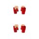 thumbnail image 2 of Guardurnaity 1 par de guantes de punto de Navidad para adultos, senderismo, ciclismo, equitación, esquí, deportes, dibujos animados, mitones Rojo 2piezas, 2 of 6