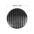 thumbnail image 4 of Unique Bargains Carbon Fiber Style Car Emblem Wheel Rim Center Hub Cap Sticker Clear Resin 4pcs, 4 of 4