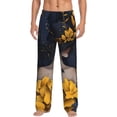 thumbnail image 1 of Kdxio Elegant Lady With Hat Pattern Men's Pajama Pants, Elastic Waist with Drawstring and Pockets, Comfortable Loungewear-Small, 1 of 6