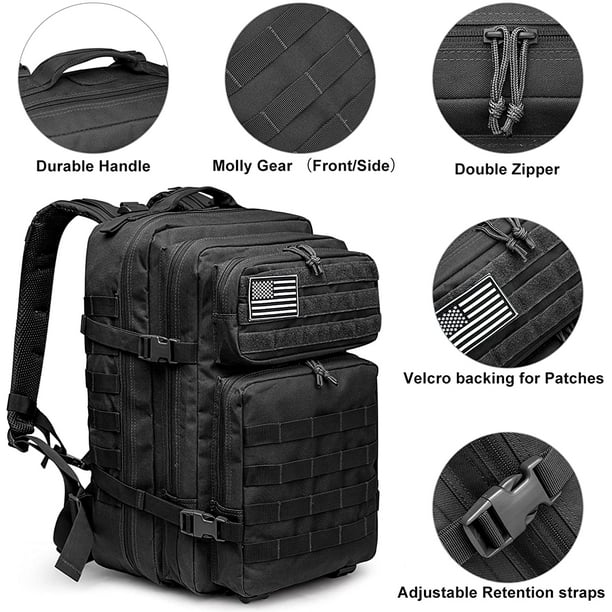 KSCD 40L Military Tactical Backpack 3 Day Assault Survival Molle Pack Bug  Out Bag Fishing Backpack Rucksack 