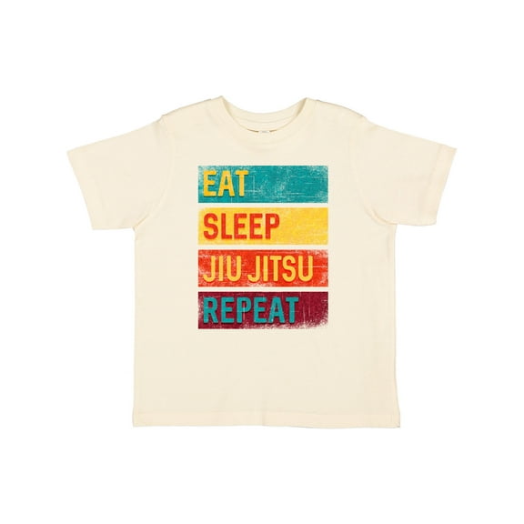 Inktastic Eat Sleep Jiu Jitsu Repeat Boys or Girls Toddler T-Shirt