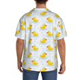 thumbnail image 5 of Cauagu Yellow Rubber Duck Men's Short Sleeve Button Down Hawaiian Shirt for Men Bowling Shirts Casual Summer Beach Shirt,Medium, 5 of 6