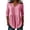 Red, variant on Tbopshirt Womens Blouses Summer Tops for Women Stripe Round Neck Three Quarter Sleeve 3/4 Sleeve T-shirt Loose,Black