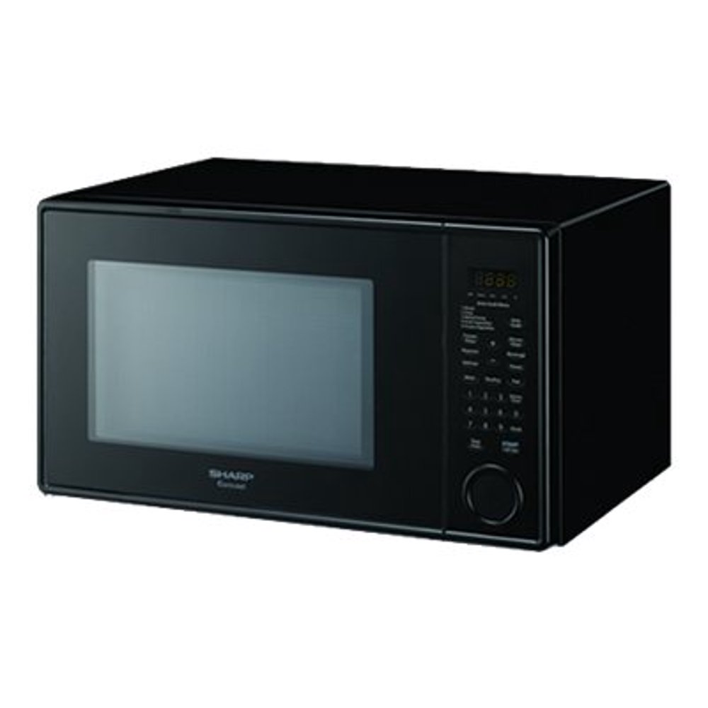 Sharp 1.3cu ft Microwave, Smooth Black