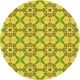 thumbnail image 1 of Ahgly Company Machine Washable Indoor Round Transitional Dark Golden Rod Brown Area Rugs, 8' Round, 1 of 7