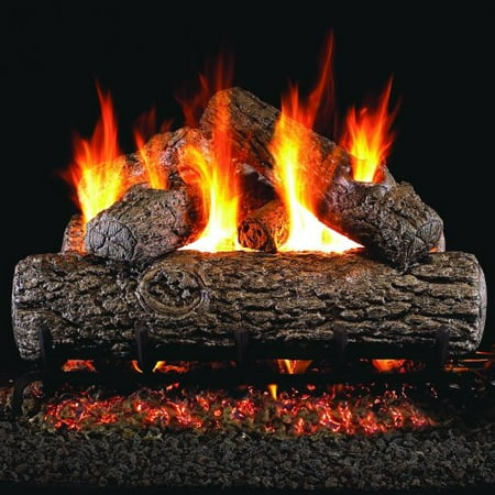 Light Pilot Light On Gas Fireplace Peterson Real Fyre 18-inch Golden Oak Log Set With Vented Natural Gas G4 Burner - Match Light ()