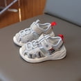 thumbnail image 4 of Huanglei Toddler Boys And Girls Breathable Quick Drying Mesh Sports Beach Sandals Lightweight Closed Toe Sandals, 4 of 5
