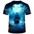 thumbnail image 2 of WHNBCW Funny Pirate T-Shirt Pirate Ship Graphic Tee Shirt, 2 of 7