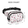 thumbnail image 4 of Fuzoiu Valentine's Day gnomes Print Unisex Square Double Layer Waist Bag,Crossbody Fanny Pack Travel Workout Accessory, 4 of 8