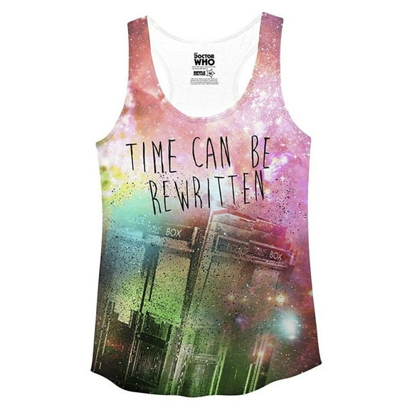 Doctor Who Time Can Be Rewritten Racerback Tank Top