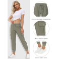 thumbnail image 2 of Pantalones de senderismo MoFiz para mujer, pantalones de chándal cargo con bolsillos, 2 of 7