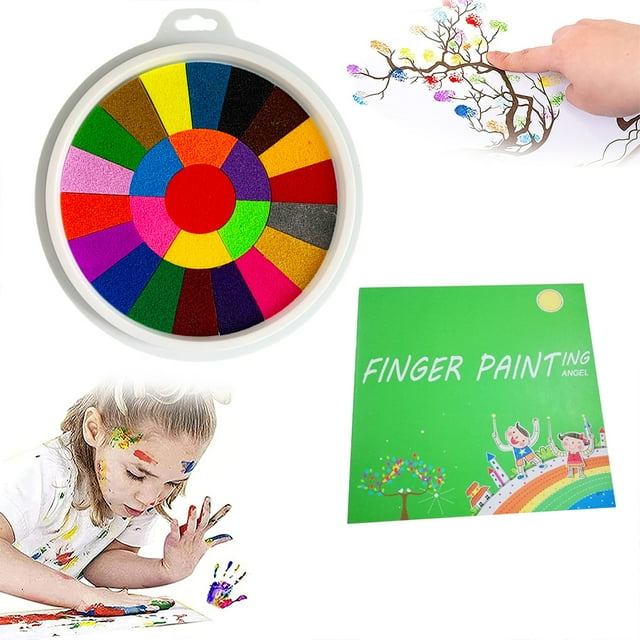 Finger Paints for Kids, Washable Healthy Finger Paint DIY Crafts with Multiple Colors for Toddler Children