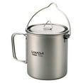 thumbnail image 1 of Lixada Olla de titanio ultraligera de 750 ml Taza de agua de titanio portátil con tapa y asa plegable Picnic de cocina para acampar al aire libre Lixada Copa de titanio, 1 of 7