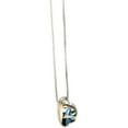 thumbnail image 4 of Aquamarine Galactic - Rhodium Austrian Element Necklace, 4 of 7