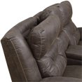 thumbnail image 6 of Steve Silver Aria Faux Leather Reclining Loveseat in Saddle Brown, 6 of 8