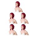thumbnail image 1 of Guardoinrt Sleep Aid Silk Cap - Say Goodbye To Tossing And Turning for At Night Comfortable Silk Night Sleep Cap Cold Prevention wine red One size fits all 5Set, 1 of 6