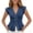 Blue, variant on Womens V Neck Denim Vests Tops Trendy Summer Casual Y2k Fitted Pleated Button Down Sleeveless 2026 Fashion Jean Tops Blue XL