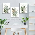 thumbnail image 6 of Botanical Wall Art Plant Floral Watercolor Poster Canvas Prints Set of 3 Framed Sage Green Painting Eucalyptus Leaf Picture Modern Minimalist Home Decor Bedroom Bathroom Living Room, 6 of 6