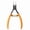 Orange, variant on Stainless Steel Nail Scissors Cuticle Nipper Clipper Manicure Pedicure Trimmers Nail Art Tool