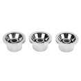 thumbnail image 1 of Guitar Top Hat Knob, Guitar Knob Set Silver Small Plastic  for Replacement, 1 of 7
