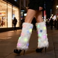 thumbnail image 5 of LED Light Up Boot Covers White Soft Leg Warmers with Twinkling Glow Effects for Christmas Parties Holiday Outfits and Winter Events Creating Magical Fashion Statements for Festive Celebrations, 5 of 6