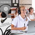 thumbnail image 3 of Auriculares Sonitum Kids, paquete de 5 unidades, supraaurales, 3,5 mm, con cable, negros, 3 of 6