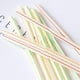 thumbnail image 5 of 500pcs Plastic Drinking Straws 8 Inches Long Aed Striped Flexible Bendable Disposable Straws, 5 of 5