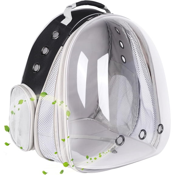 Front Expandable Large Cat Backpack Carrier, Fit up to 20 lbs, Space Capsule Bubble Window Pet Carrier Backpack for Large Fat Cat and Small Puppy