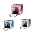 thumbnail image 4 of Greeniant Bolsa para el pelo de mascotas, bolsas sólidas, plegable, portátil, pequeña, cómoda, caja de seguridad, accesorios para cachorros Suministros para perros Rosa, 4 of 6