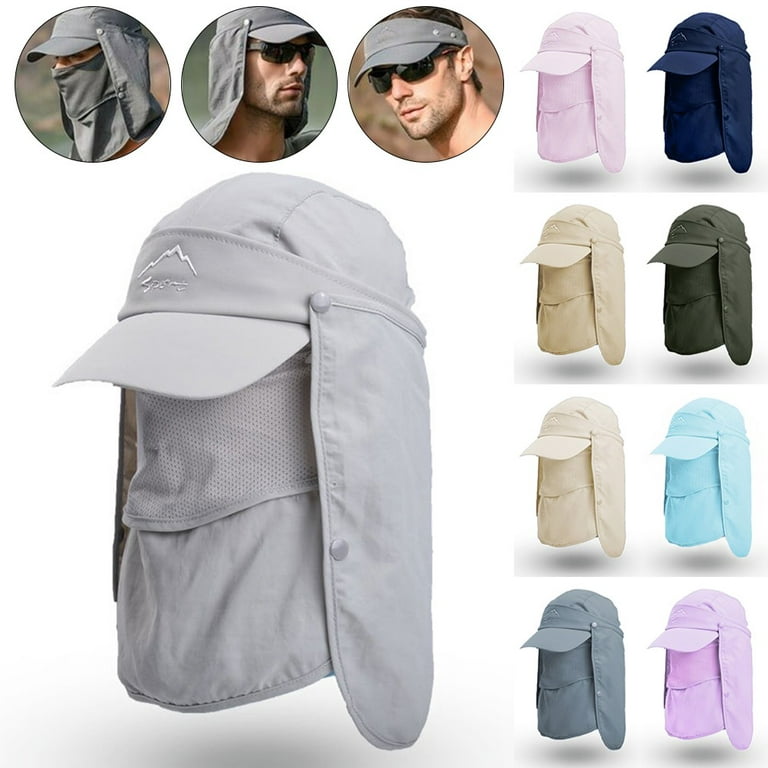 Men Women Wide Brim Sun Hat Uv Protection Bucket Cap For Hiking Camping  Fishing 
