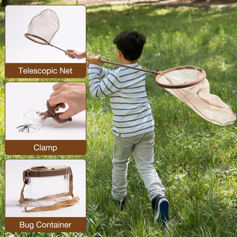 Kit De Explorador Robud Para Niños | 16 Piezas De Aventura Con Red, Lupa Y Prismáticos | Regalo Educativo 3+ Años