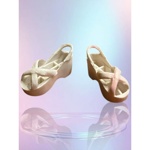 Lol Surprise Doll OMG Bratz Doll Shoes White Sandals Cross Straps