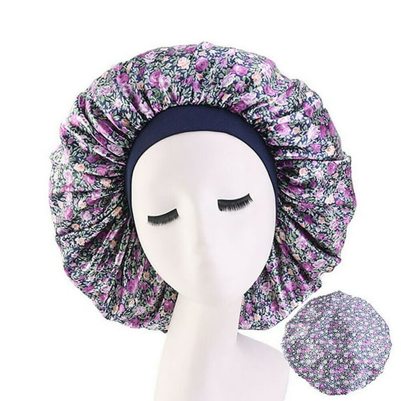 Extra Large Long Hair Care Satin Bonnet Cap Night Sleep Hat Head Wrap Cover