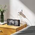 thumbnail image 4 of Sleek Bedside Alarm Clock Radio: Dual Display, USB Port & Sleep Timer & FM radio, 4 of 12