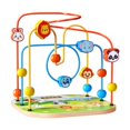thumbnail image 1 of Laberinto de cuentas de madera, juguete de montaña rusa, regalo de año Nuevo, juguete educativo de percepción del color, ábaco de madera colorido para, 1 of 9