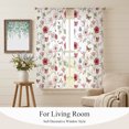 thumbnail image 4 of Spring Floral Sheer Curtains 72 Inch Length 2 Panels Set, Flowers Elegant Pastoral Watercolor Voile Window Treatment Rod Pocket Curtains Sheers Drapes for Bedroom/Living Room/Kitchen 52"x72"x2, 4 of 8