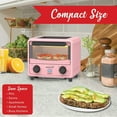 thumbnail image 3 of Brentwood 183-Cu. In. (3-L) 500-Watt Stainless Steel Mini Toaster Oven (Pink), TS-3430PK, 3 of 5